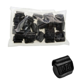 Naklepávacie závažia čierne 10g 25ks