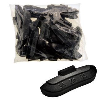 Naklepávacie závažia čierne 35g 25ks