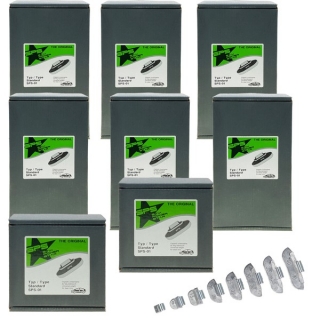 Sada naklepávacích závaží pre pneuservis 5-40g