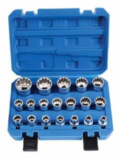12 - hranné hlavice VARIO PLUS 1/2" - 19 KS SET