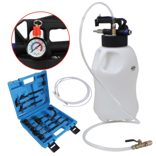 Pneumatický prípravok na výmenu oleja v automatickej prevodovke (ATF) s adaptérmi S-X10PLD
